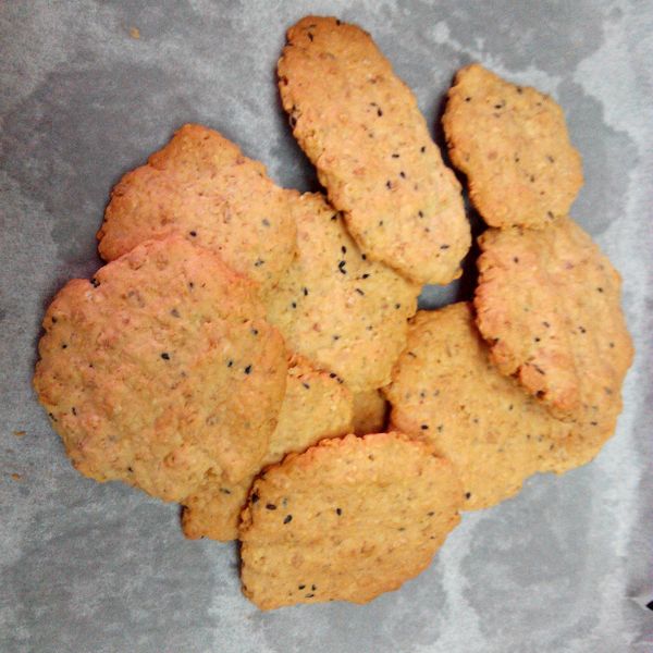 蜂蜜葡萄燕麥餅:Liao Ping Ping 一起做