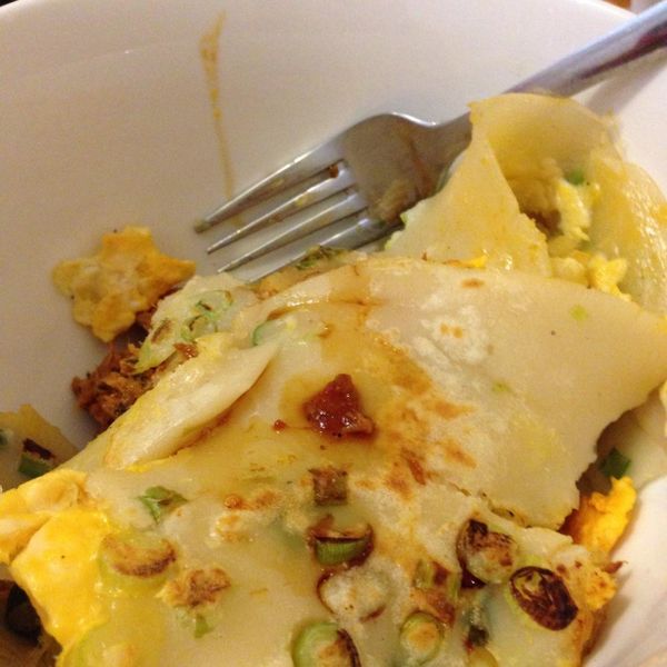 蛋餅【免揉麵團】：Barbie Chloe' 一起做