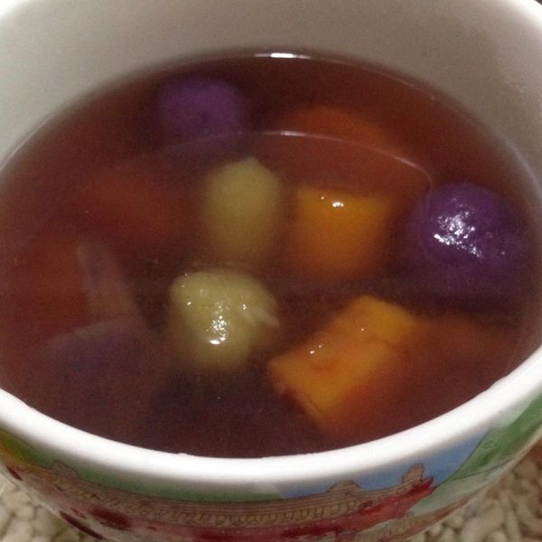 自製芋圓＆地瓜圓 : 黃倍宸一起做