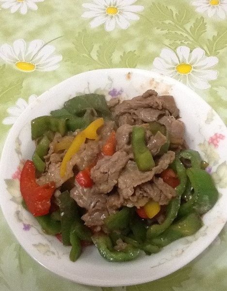 青椒牛肉：Hsiuling Tu 一起做