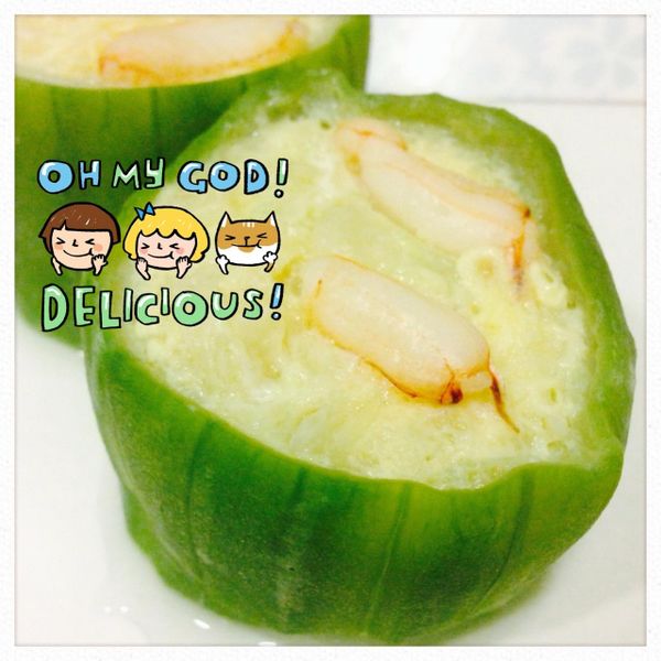 一菜二吃之絲瓜盅蒸蛋：吳子瑄 一起做