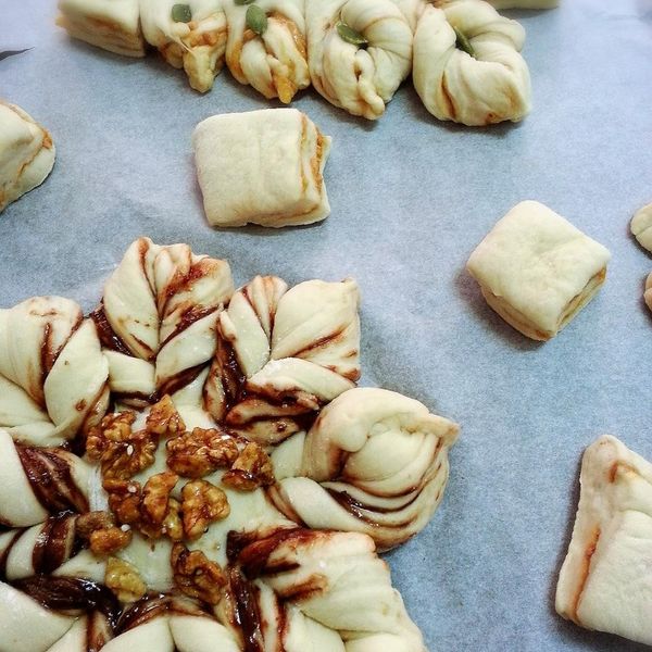 聖誕花環麵包：Chia-wei Lin 一起做