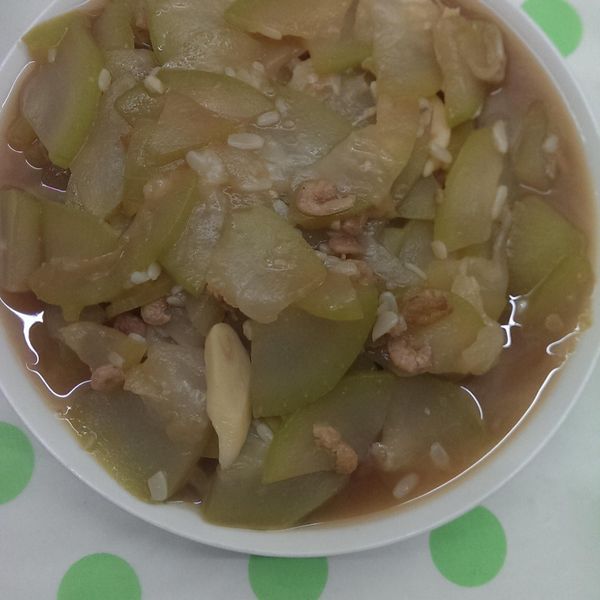 蝦米炒蒲瓜 : grace一起做