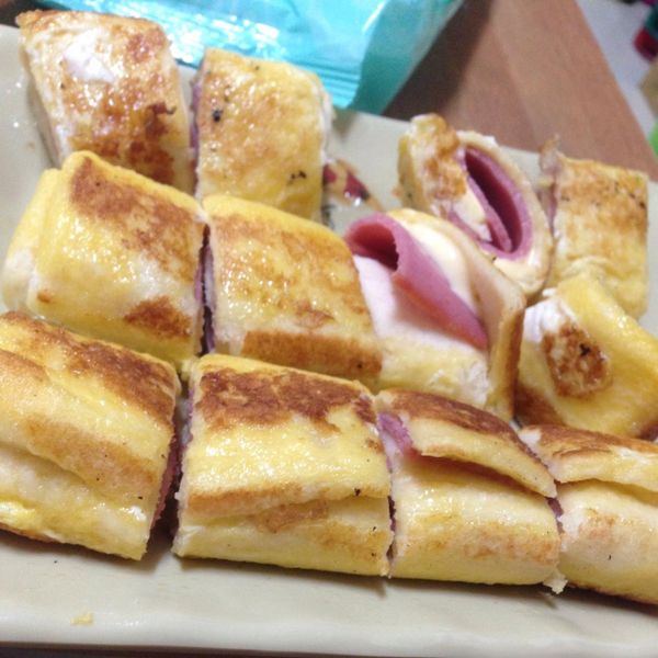 起司火腿卷 : 琦兒一起做