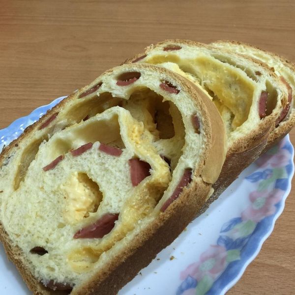 起士火腿吐司Panasonic製麵包機：Zoe Liao 一起做