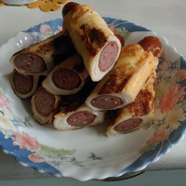 熱狗土司捲 ～❤ : sindy一起做