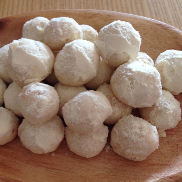 入口即溶雪球餅乾 : Buttle Liao一起做