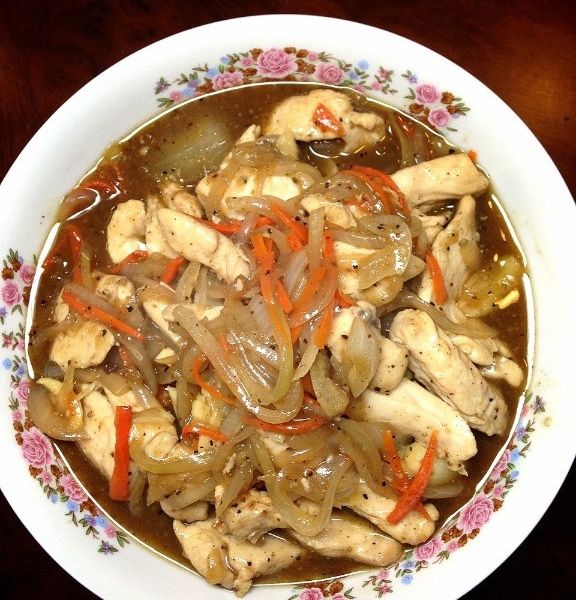 黑胡椒洋蔥雞柳 : Yia Hwei一起做