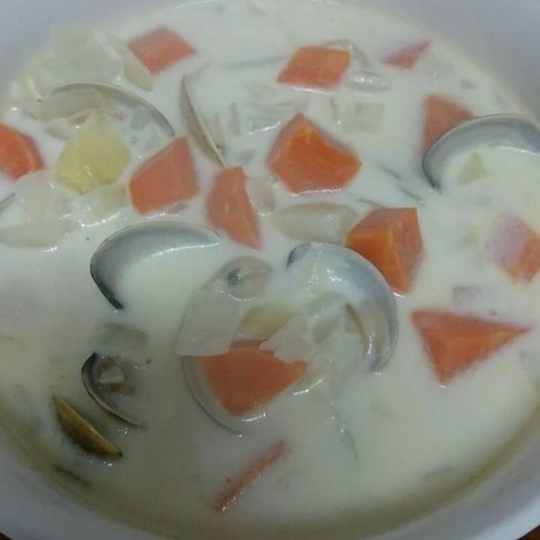 蛤蜊巧達濃湯-免果汁機攪打【光泉鮮乳】：Christina 一起做