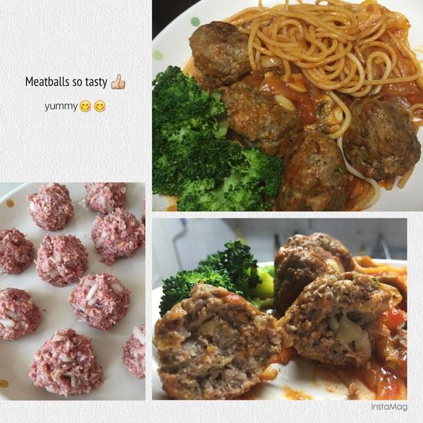 茄汁肉丸義大利麵(Polpette)：Candy 一起做