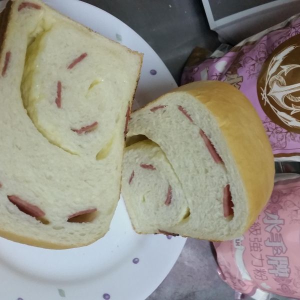 起士火腿吐司Panasonic製麵包機：Sammi Chiang 一起做