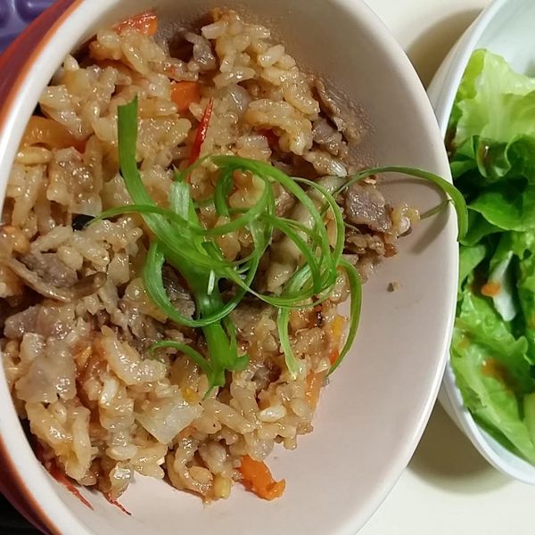 整顆番茄飯登峰造極版～和風薑燒牛肉番茄飯 : fredashen一起做