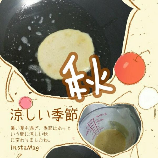 只要兩顆蛋+一根香蕉的簡單鬆餅! : 小豬媽咪一起做