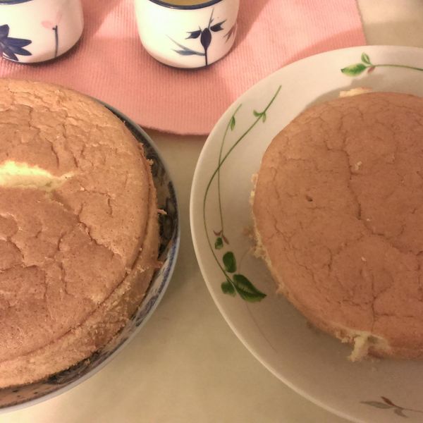 香草戚風蛋糕：shin 一起做