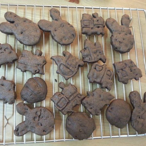 雙倍巧克力餅乾：恩晴媽咪亂煮教室 一起做