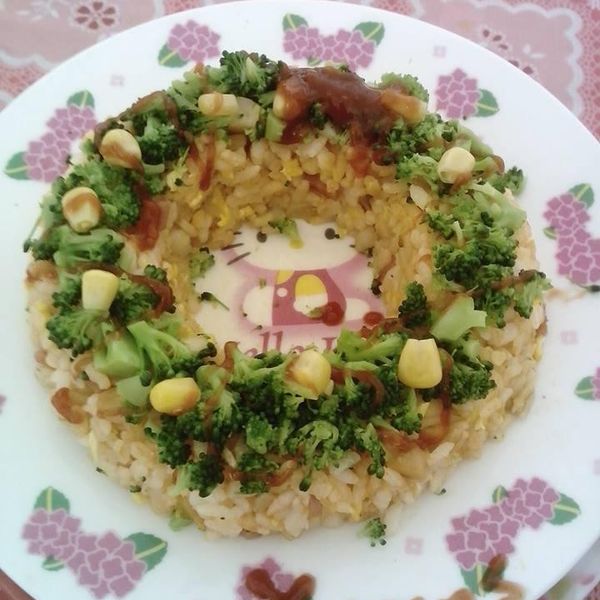 【親子食堂】聖誕花圈飯飯2：Vicki Kuo 一起做