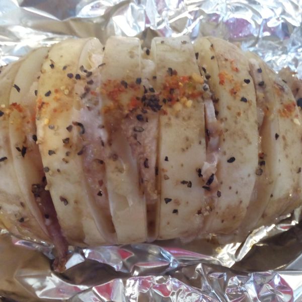 烤手風琴馬鈴薯(+培根)：Grace Lee 一起做