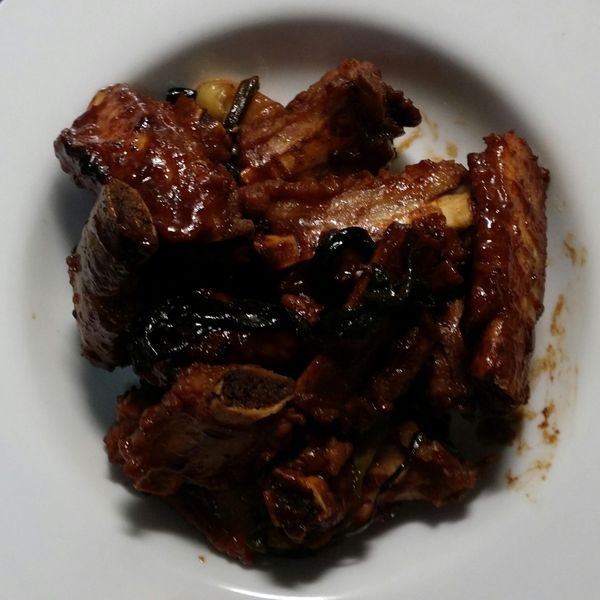 味噌蔥燒排骨 : 昱兔寶一起做