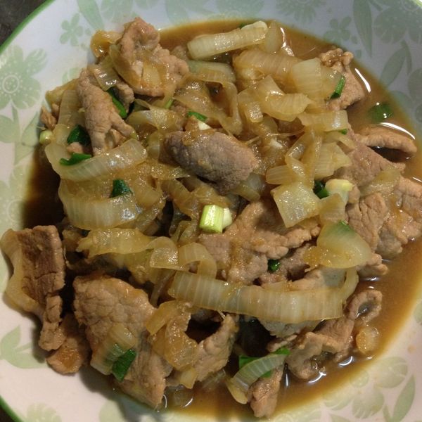 鹹甜好下飯的薑燒洋蔥豬肉 : G-f Chang一起做