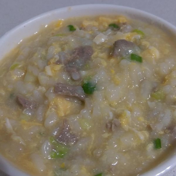 香根滑蛋牛肉粥:Mindy Hong 一起做