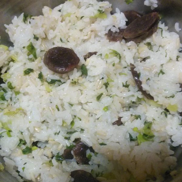 雙味臘腸電鍋煲飯:Joyce Hsu 一起做