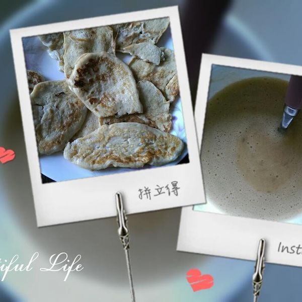 只要兩顆蛋+一根香蕉的簡單鬆餅! : 狸貓小璇一起做