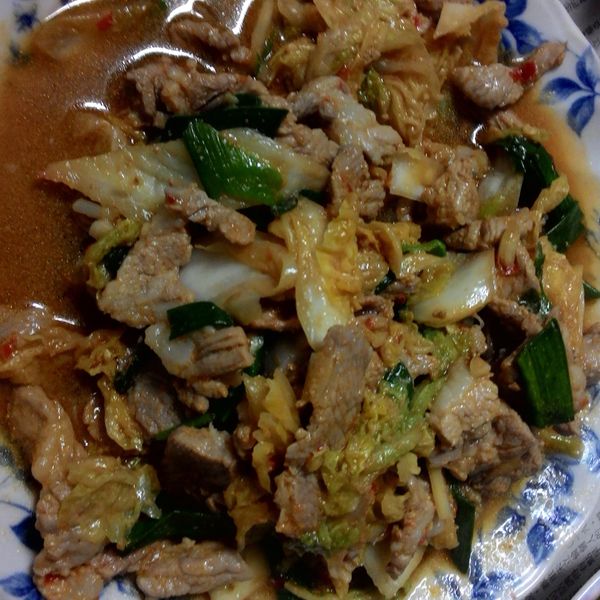 泡菜豬肉 : 曾雯一起做