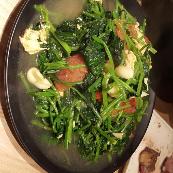 番茄菠菜炒蛋 : Félicité Hsieh一起做