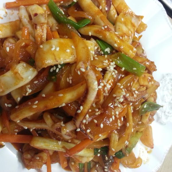 辣炒魷魚, 오징어볶음 : 小瓊一起做