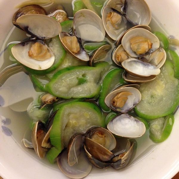 蛤蠣絲瓜 : Nora一起做