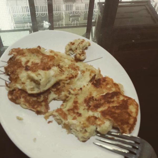 只要兩顆蛋+一根香蕉的簡單鬆餅! : 林庭妤一起做