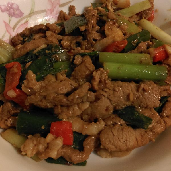 蔥爆肉絲 : 李欣一起做