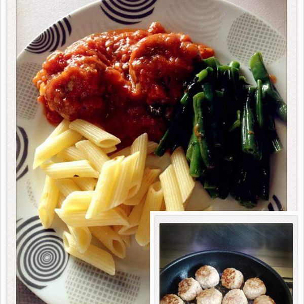茄汁肉丸義大利麵(Polpette)：艾里 Tonner Family 一起做