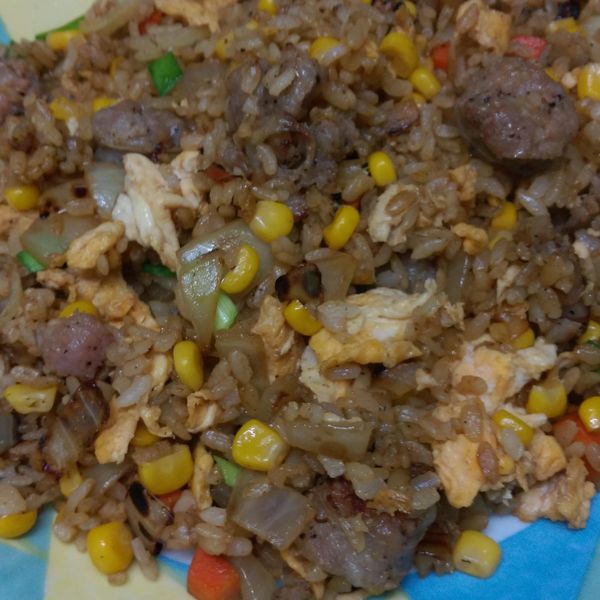 古早味炒飯 : 欣欣一起做