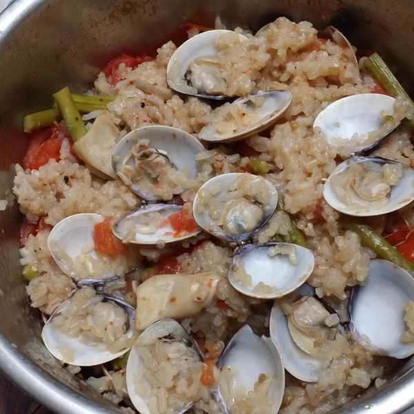 蛤蜊炊飯~電鍋版【穀盛壽喜燒】：月瓕 一起做