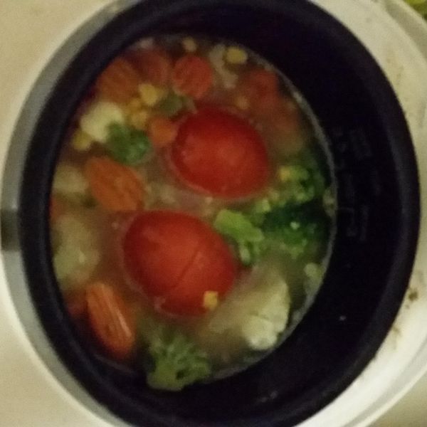 懶人料理蕃茄飯-電鍋：Shrimp 一起做