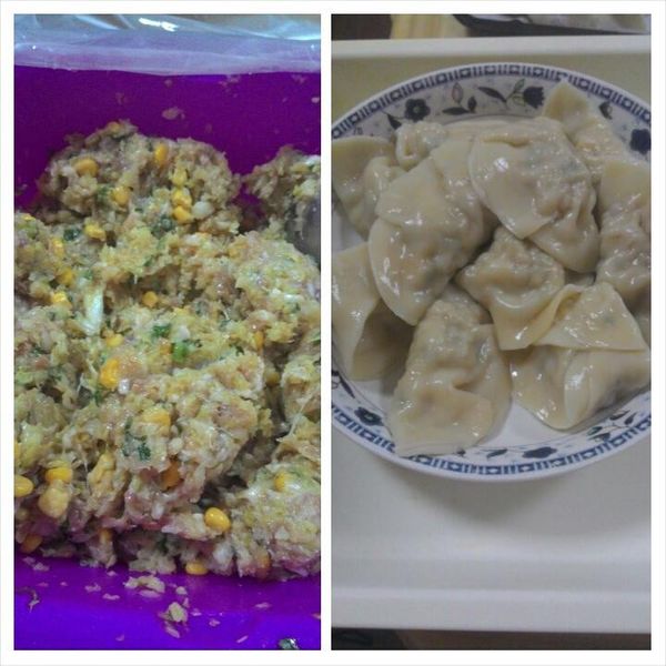 高麗菜玉米水餃：Hsin-lei Chen 一起做