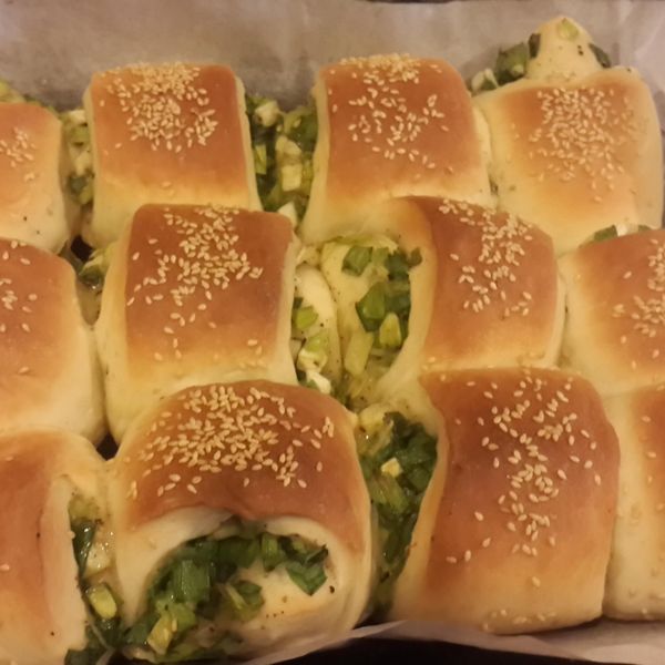 迷你蔥燒餅 : Fish Hung一起做