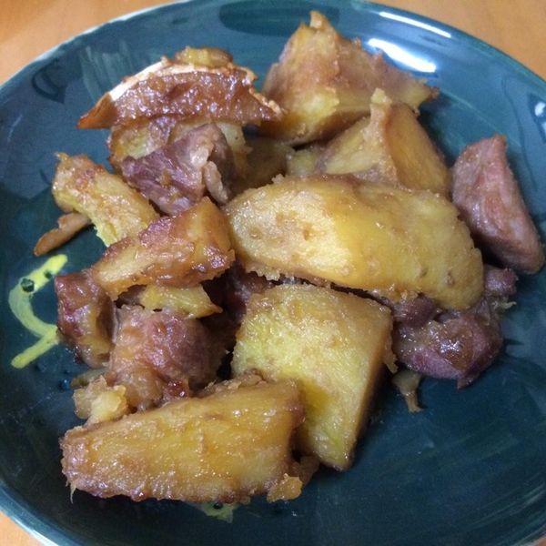 地瓜燒肉_一鍋到底【穀盛壽喜燒】：蔡華華 一起做