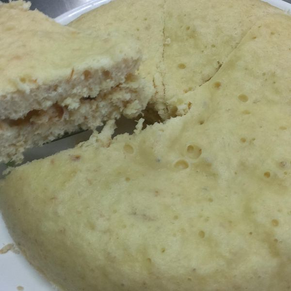 Olivia♥肉鬆蒸蛋糕 : 黃吉祥一起做