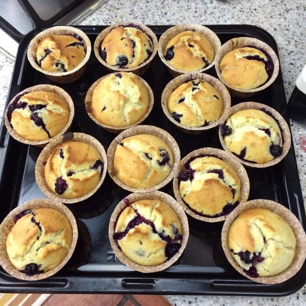 【我的第一堂甜點課食譜試作】 藍莓馬芬 : Lisa sun一起做