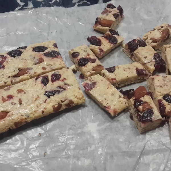 蔓越莓杏仁牛軋糖 : Fish Hung一起做