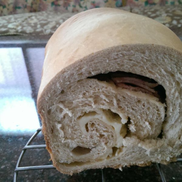 起士火腿吐司Panasonic製麵包機：Alice Huang 一起做