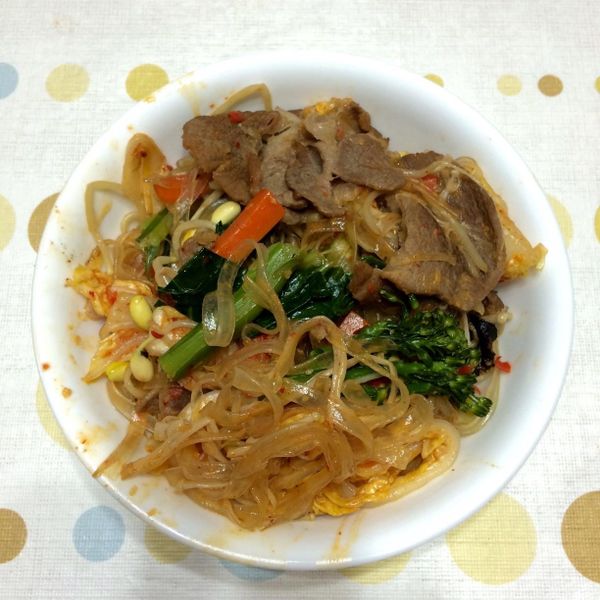 簡單的美味 - 韓式泡菜豬肉寬粉：Kuan Tung 一起做