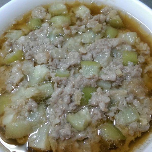 ♥ 絲瓜蒸肉 (零油煙)：Raine Chiu 一起做