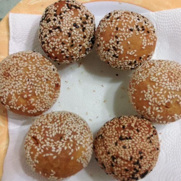 超簡單的-芝麻球 : 巧媽咪一起做