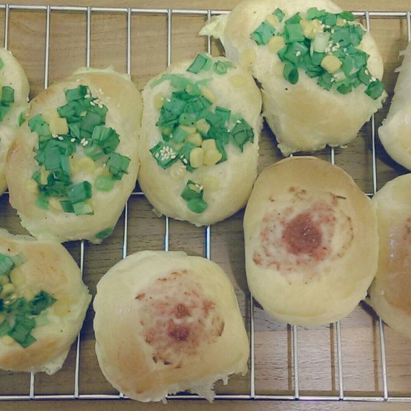 熱狗玉米香蔥麵包:An Chi Wu 一起做