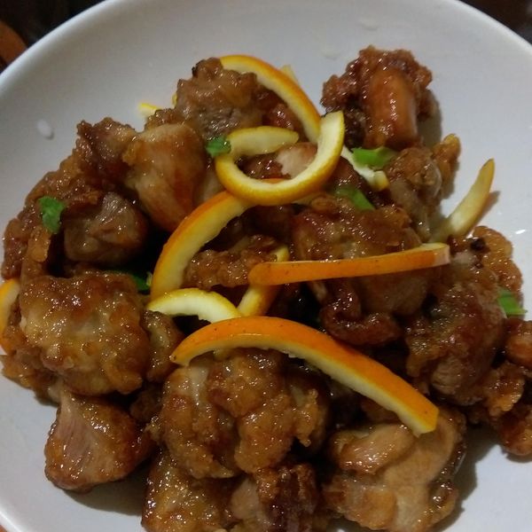 簡易情人節主餐❤橙汁雞丁 : 林怡婷一起做