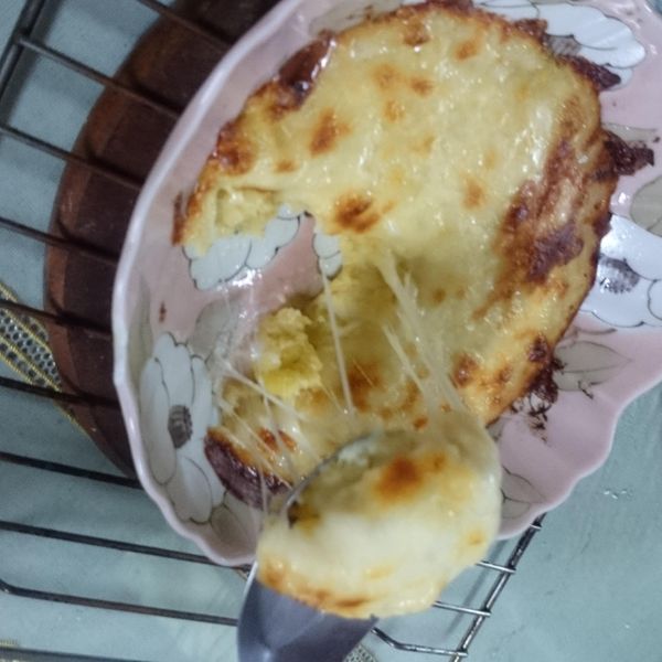 起司焗烤蜜地瓜【鷹牌煉奶】：Sylvia Hsu 一起做