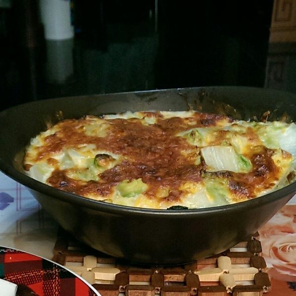 ♥焗烤奶油白菜♥：周欣怡 一起做